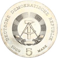 DDR Gedenkmünze 5 Mark 1969 A Heinrich Hertz pfr.,...