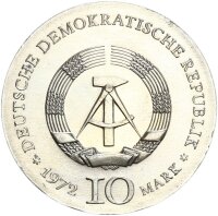 DDR Gedenkmünze 10 Mark 1972 A Heinrich Heine pfr.,...