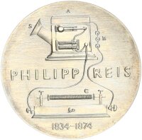 DDR Gedenkmünze 5 Mark 1974 A Philipp Reis pfr.,...