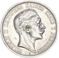 Preußen Wilhelm II. 2 Mark 1911 A Silber ss+...
