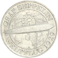 Weimarer Republik 3 Reichsmark 1930 A Zeppelin Silber...