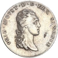 Sachsen Königreich Friedrich August I. Konv.-Taler...
