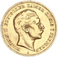 Preußen Wilhelm II. 10 Mark 1889 A Gold ss/ss+...