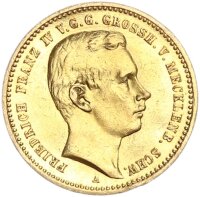 Mecklenburg-Schwerin Friedrich Franz IV. 10 Mark 1901 A...