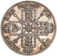 Großbritannien Victoria 2 Florin (Double Florin)...