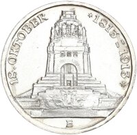 Sachsen Friedrich August III. 3 Mark 1913 E...