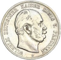 Preußen Wilhelm I. 5 Mark 1876 C Silber ss...