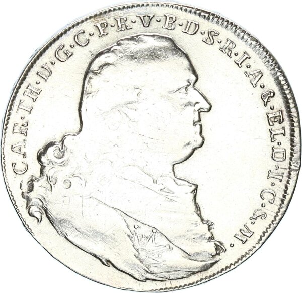 Bayern Karl Theodor Madonnentaler 1797 München Altersporträt Silber ss