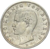 Bayern Otto 2 Mark 1903 D Silber ss+ Jäger 45