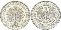 Weimarer Republik 5 Reichsmark 1933 J Eichbaum Silber vz+ Jäger 331