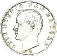 Bayern Otto 3 Mark 1909 D Silber vz Jäger 47