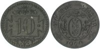 Danzig Freie Stadt 10 Pfennig 1920 Gewehrfabrik Danzig Notgeld, kleine Wertzahl Zink f. stgl. Jäger D1a