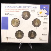 Deutschland Gedenkmünzenset 2 Euro 2015 A,D,F,G,J...