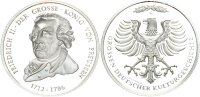 Altdeutschland Nachprägung Silbermedaille ohne Jahr Friedrich II. König von Preussen Silber PP