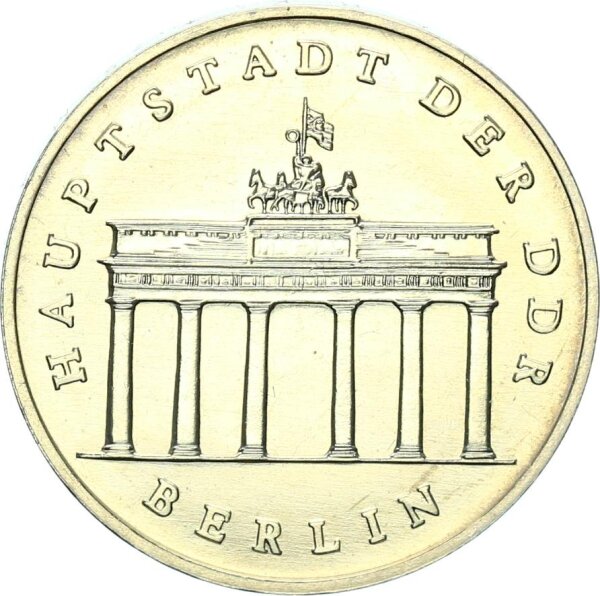 DDR Gedenkmünze 5 Mark 1987 A Berlin, Brandenburger Tor pfr., stgl. Jäger 1536