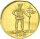 Braunschweig-Wolfenbüttel Fürstentum August Wilhelm Goldabschlag zu einem Dukaten von den Stempeln des Ku.-Pfennigs 1726 EPH (Zellerfeld) Wilder Mann Gold vz
