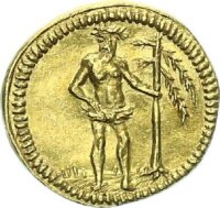 Braunschweig-Wolfenbüttel Fürstentum Ludwig Rudolph 1/4 Dukat ohne Jahr Nürnberg Wilder Mann Gold vz