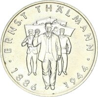 DDR Gedenkmünze 10 Mark 1986 A Ernst Thälmann...