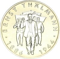 DDR Gedenkmünze 10 Mark 1986 A Ernst Thälmann...