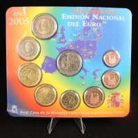 Spanien KMS 1 Cent bis 2 Euro 2005 Kursmünzensatz +...