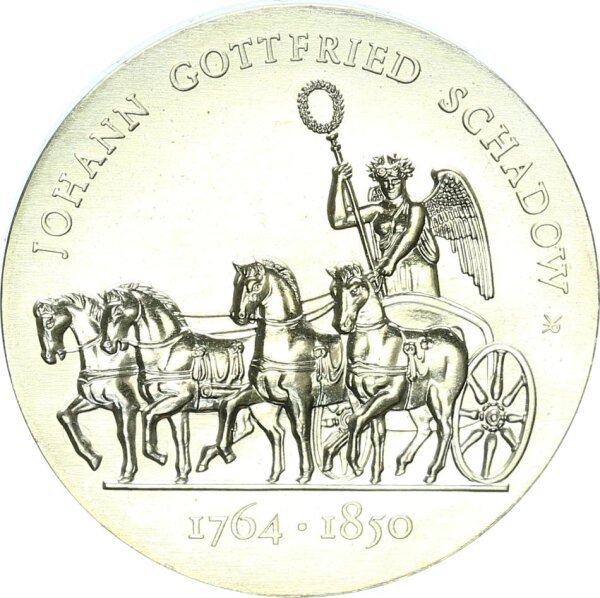 DDR Gedenkmünze 10 Mark 1989 A Johann Gottfried Schadow Silber pfr., stgl. Jäger 1629