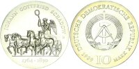 DDR Gedenkmünze 10 Mark 1989 A Johann Gottfried Schadow Silber pfr., stgl. Jäger 1629