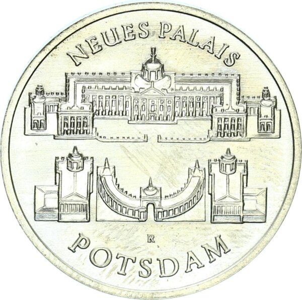 DDR Gedenkmünze 5 Mark 1986 A Neues Palais Potsdam pfr., stgl. Jäger 1610