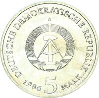 DDR Gedenkmünze 5 Mark 1986 A Neues Palais Potsdam pfr., stgl. Jäger 1610