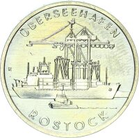 DDR Gedenkmünze 5 Mark 1988 A Überseehafen...
