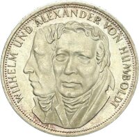 BRD Gedenkmünze 5 DM 1967 F Wilhelm von Humboldt...