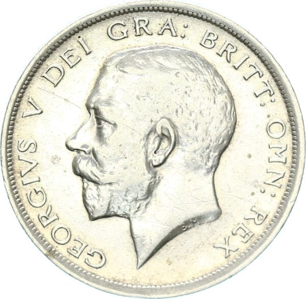 Großbritannien George V. 1/2 Crown 1915 Silber ss/vz