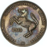 Münster Medaille 1925 versilbert Schützenbruderschaft - H. Reusch Bronze vz-stgl.