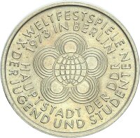 DDR Gedenkmünze 10 Mark 1973 A X. Weltfestspiele...