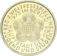 DDR Gedenkmünze 10 Mark 1973 A X. Weltfestspiele...