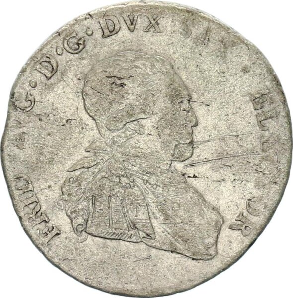 Sachsen-Albertinische-Linie Friedrich August III. 1/6 Taler 1805 SGH (Dresden) Silber s-ss