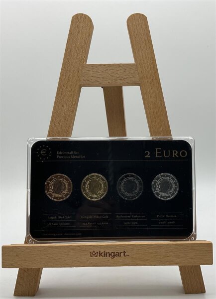 Lettland Gedenkmünzenset 2 Euro 2014 Milda, Prestige Metal Set stgl., bfr.