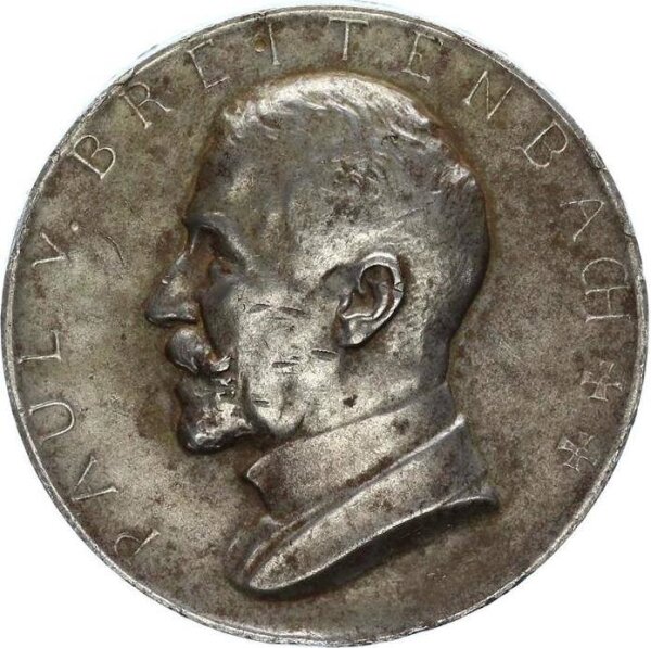 Köln Medaille 1914 Eisen Paul von Breitenbach, Eisenbahndirektion Eisen ss+
