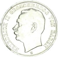 Baden Friedrich II. 3 Mark 1912 G Silber ss+/vz...