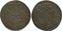 Ostfriesland Edzard II. und Johann Reichstaler 1587 Silber ss+