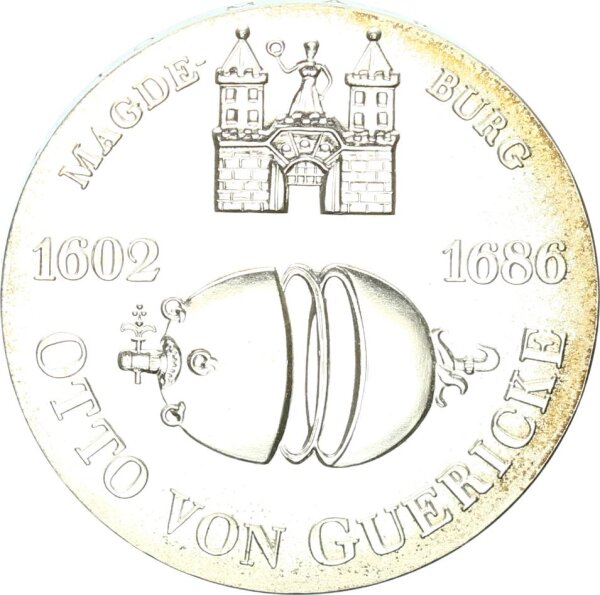 DDR Gedenkmünze 10 Mark 1977 A Otto von Guericke Silber pfr., stgl. Jäger 1565