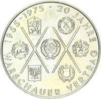 DDR Gedenkmünze 10 Mark 1975 A Warschauer Vertrag pfr., f. stgl. Jäger 1557