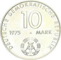DDR Gedenkmünze 10 Mark 1975 A Warschauer Vertrag pfr., f. stgl. Jäger 1557