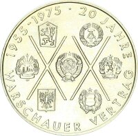 DDR Gedenkmünze 10 Mark 1975 A Warschauer Vertrag f....