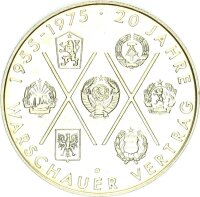 DDR Gedenkmünze 10 Mark 1975 A Warschauer Vertrag,...