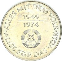 DDR Gedenkmünze 10 Mark 1974 A 25 Jahre DDR vz-stgl....
