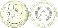 DDR Gedenkmünze 5 Mark 1980 A Adolf von Menzel pfr., stgl. Jäger 1576
