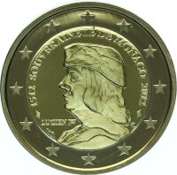 Monaco Gedenkmünze 2 Euro 2012 500 Jahre Unabhängigkeit, Lucien Grimaldi PP
