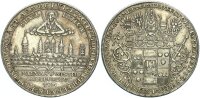 Münster-Bistum Christoph Bernhard von Galen Taler 1661 Silber f. vz