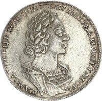 Kaiserreich Peter I. der Große Rubel 1723 Moskau,...