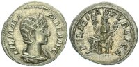 Römische Kaiserzeit Severus Alexander - für Julia Mamaea AR-Denar 230 n. Chr. Rom Silber vz